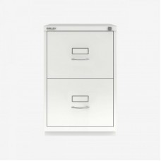 F-Series failų stalčių spintelė – 2 stalčiai, balta