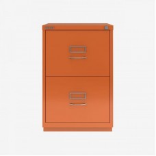 F-Series failų stalčių spintelė – 2 stalčiai, oranžinė