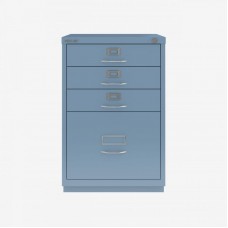 F-Series failų stalčių spintelė – 4 stalčiai, mėlyna