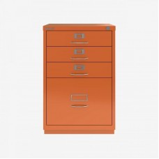 F-Series failų stalčių spintelė – 4 stalčiai, oranžinė