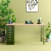 MultiDesk 105 rašomasis stalas su dažyto plieno kojomis ir 6 stalčiais